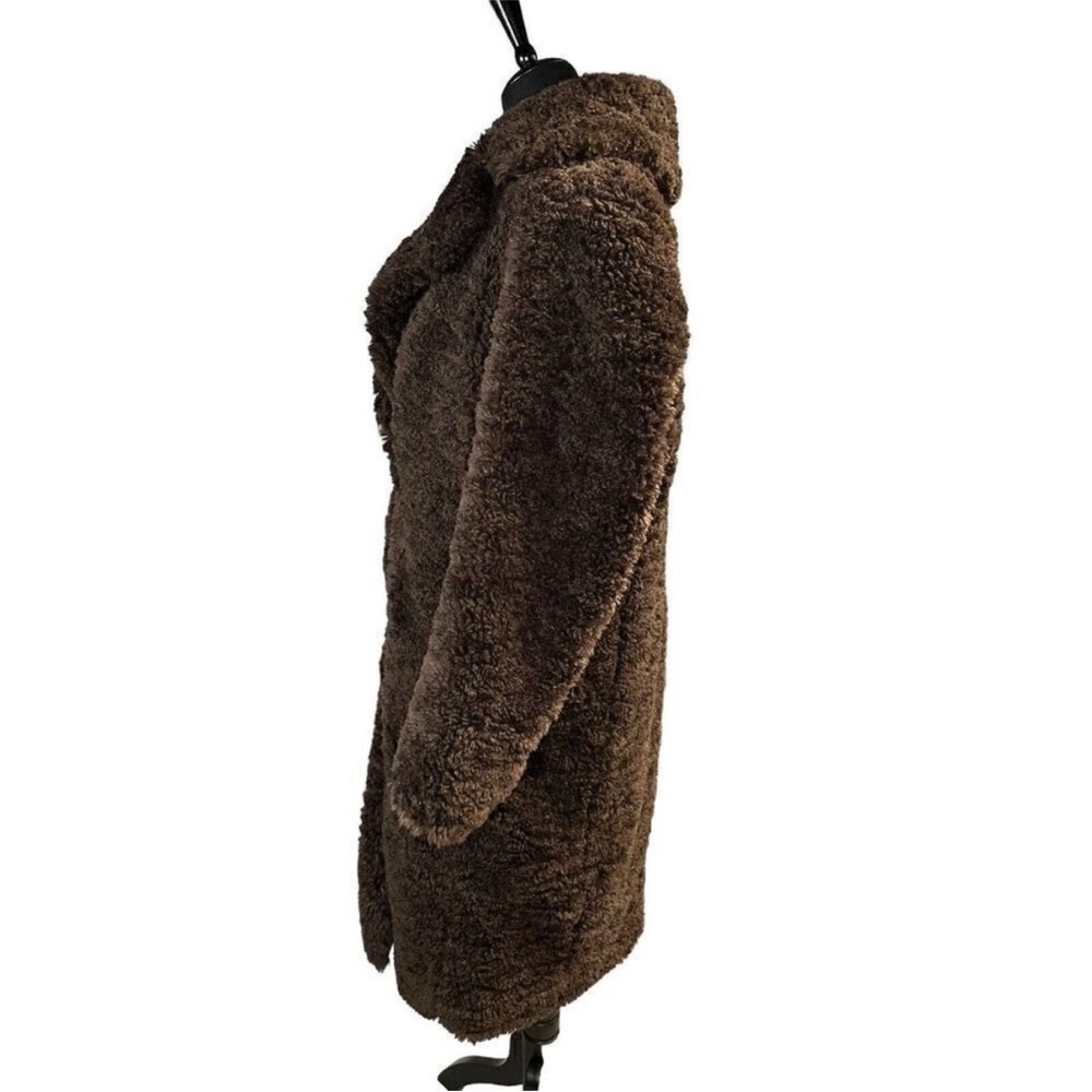 Banana Republic 🐻Teddy Coat Dark Brown Small EUC❤️ - Picture 7 of 16